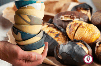 Ceramica castagne pagliaio