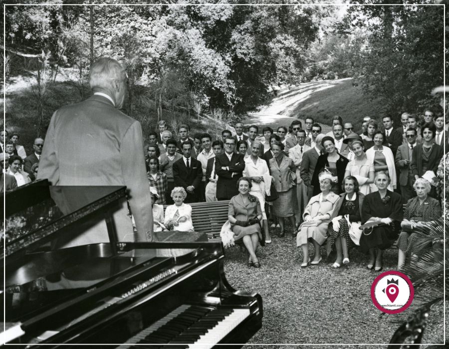 Il Conte Chigi a Villa Chigi Saracini